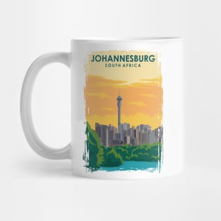 Johannesburg South Africa Travel Poster Mug